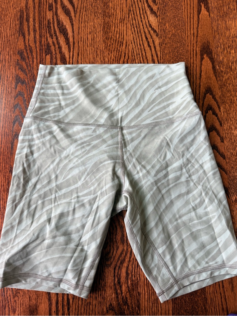 lululemon athletica Sage Zebra-Print High-Rise Bike Shorts